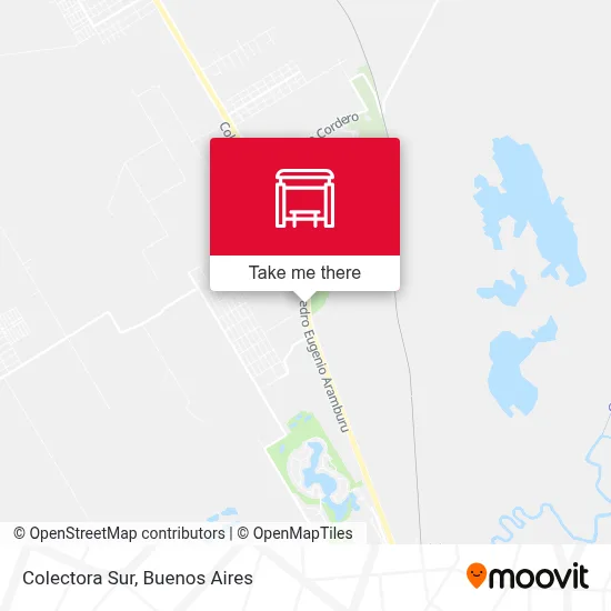 Colectora Sur map
