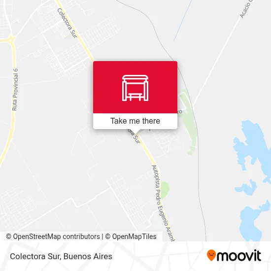 Colectora Sur map
