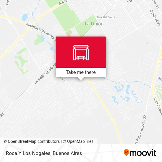 Roca Y Los Nogales map