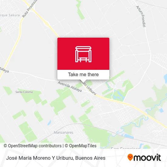 José María Moreno Y Uriburu map