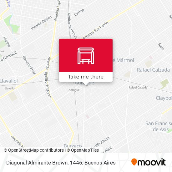Mapa de Diagonal Almirante Brown, 1446