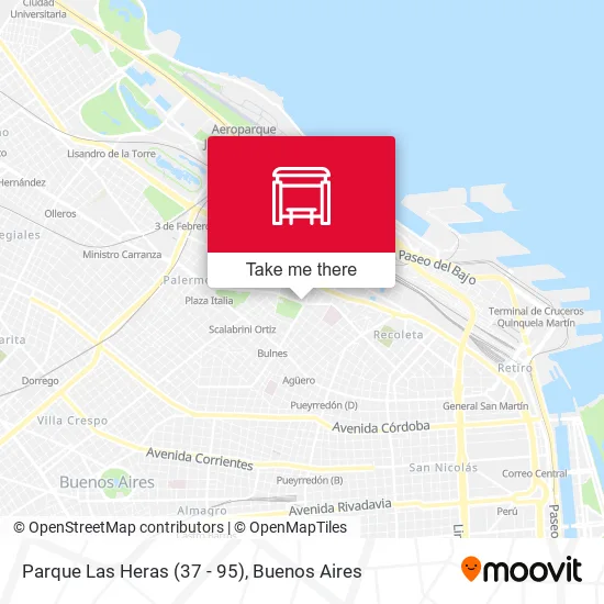 Parque Las Heras (37 - 95) map