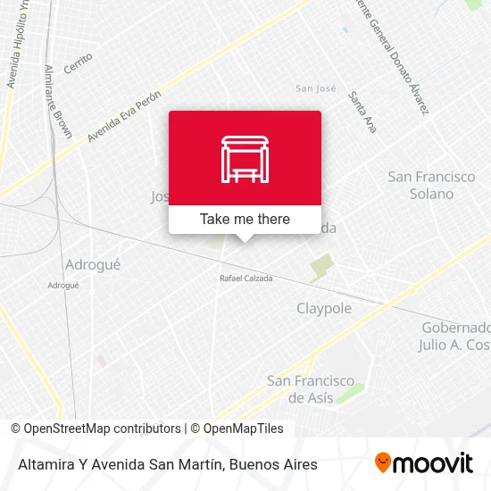 Altamira Y Avenida San Martín map
