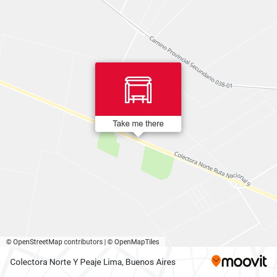 Mapa de Colectora Norte Y Peaje Lima