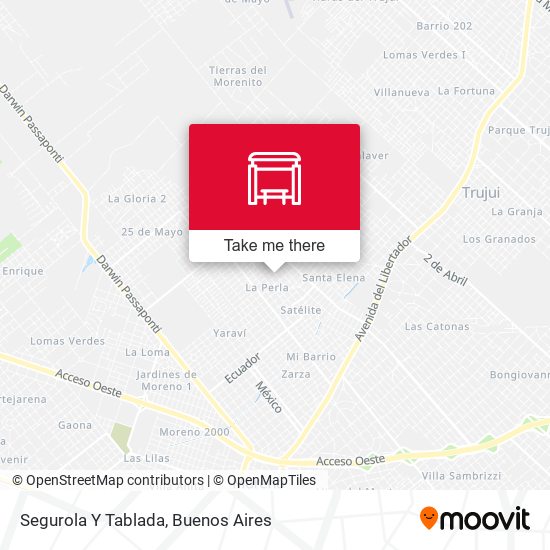Segurola Y Tablada map