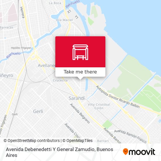 Mapa de Avenida Debenedetti Y General Zamudio