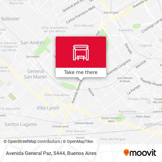 Mapa de Avenida General Paz, 5444