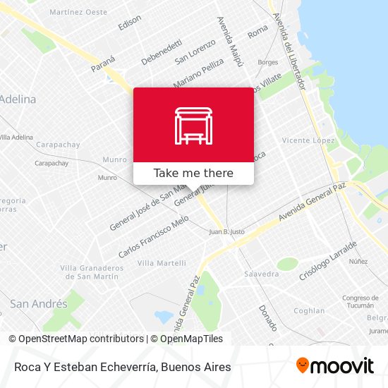 Mapa de Roca Y Esteban Echeverría