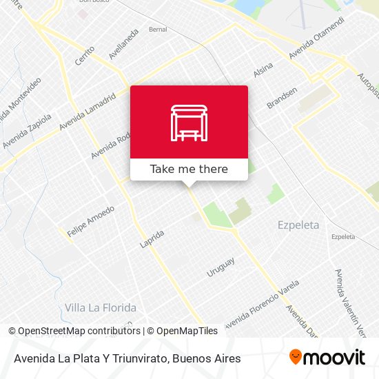 Avenida La Plata Y Triunvirato map