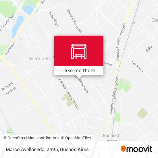 Marco Avellaneda, 2495 map