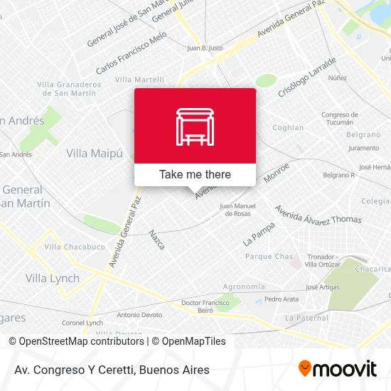 Av. Congreso Y Ceretti map