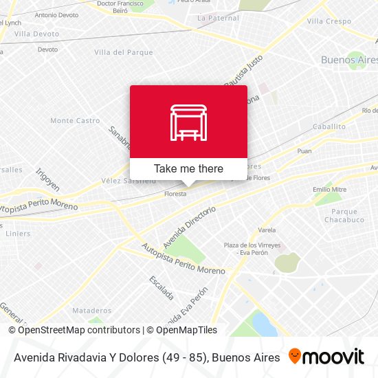 Avenida Rivadavia Y Dolores (49 - 85) map