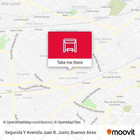 Segurola Y Avenida Juan B. Justo map