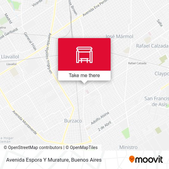 Mapa de Avenida Espora Y Murature