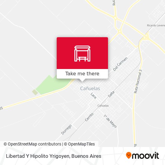 Libertad Y Hipolito Yrigoyen map