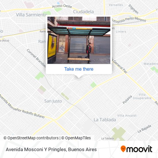 Avenida General Mosconi Y Pringles map