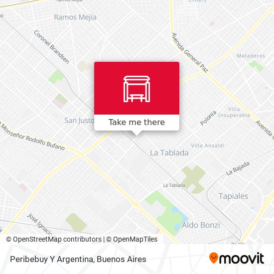 Peribebuy Y Argentina map