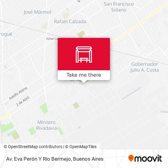Mapa de Av. Eva Perón Y Río Bermejo