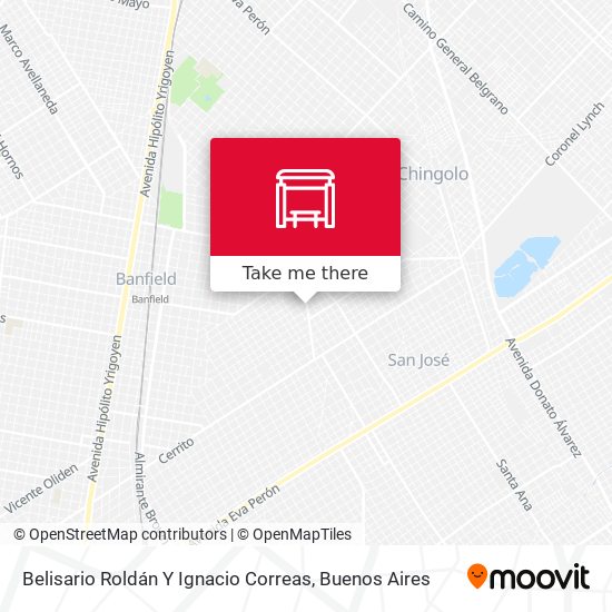Belisario Roldán Y Ignacio Correas map