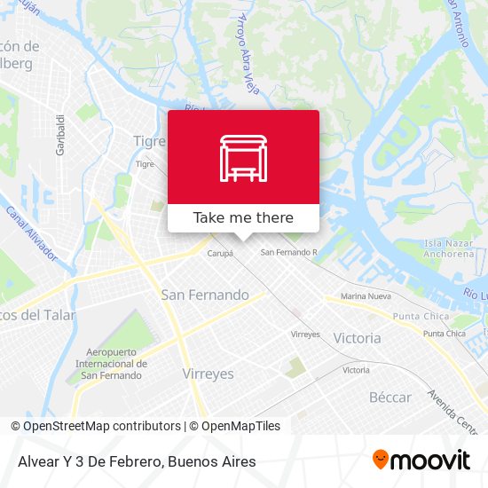 Mapa de Alvear Y 3 De Febrero