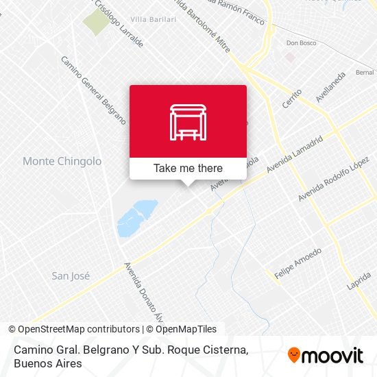 Camino Gral. Belgrano Y Sub. Roque Cisterna map