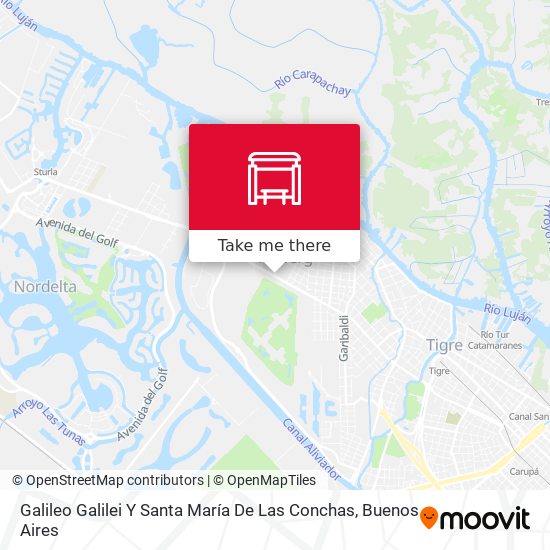 Mapa de Galileo Galilei Y Santa María De Las Conchas