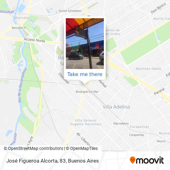 José Figueroa Alcorta, 83 map