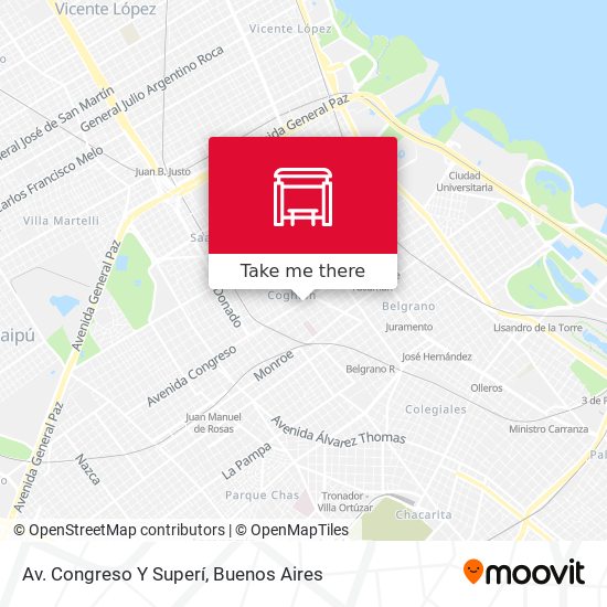 Mapa de Av. Congreso Y Superí