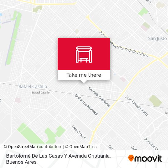 Bartolomé De Las Casas Y Avenida Cristianía map