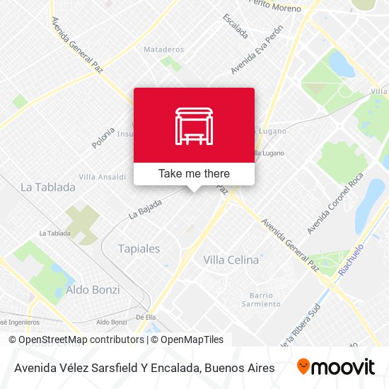 Avenida Vélez Sarsfield Y Encalada map