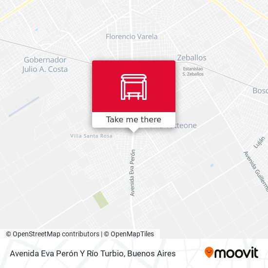 Mapa de Avenida Eva Perón Y Río Turbio