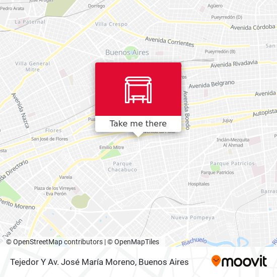 Tejedor Y Av. José María Moreno map