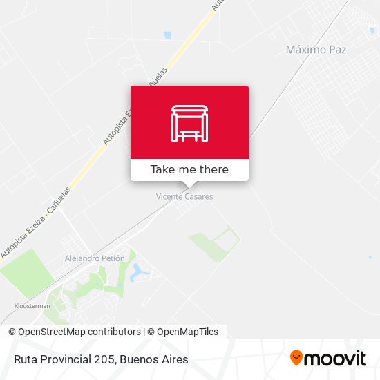 Ruta Provincial 205 map