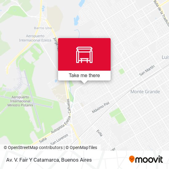 Av. V. Fair Y Catamarca map