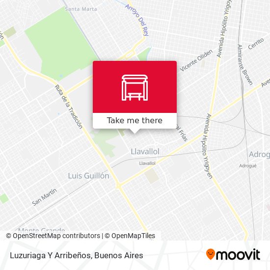 Mapa de Luzuriaga Y Arribeños