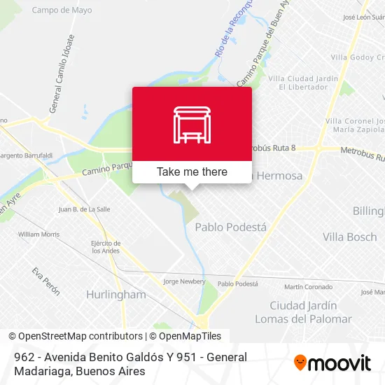 962 - Avenida Benito Galdós Y 951 - General Madariaga map