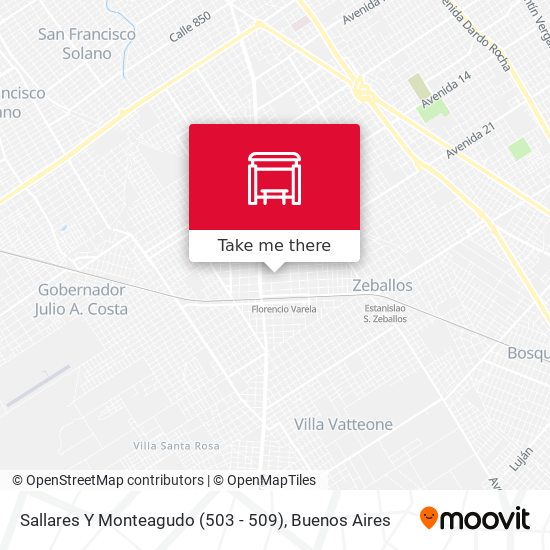 Sallares Y Monteagudo (503 - 509) map