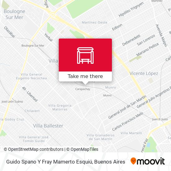 Guido Spano Y Fray Mamerto Esquiú map