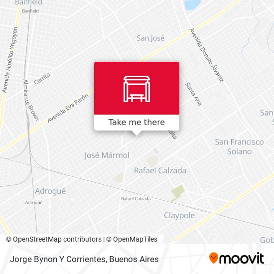 Jorge Bynon Y Corrientes map