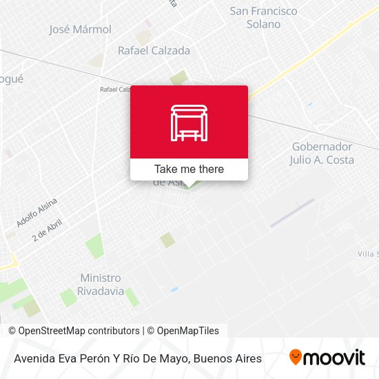 Avenida Eva Perón Y Río De Mayo map