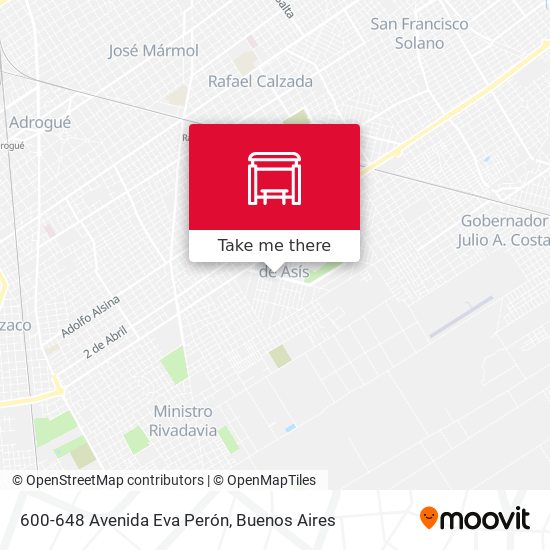 600-648 Avenida Eva Perón map