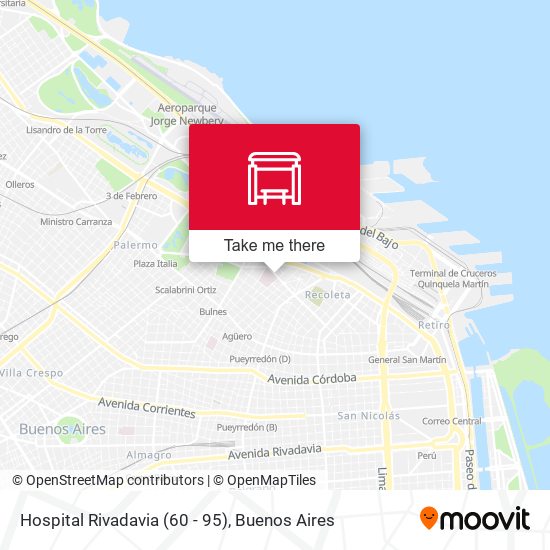 Hospital Rivadavia (60 - 95) map