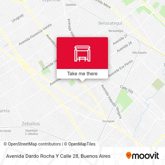 Mapa de Avenida Dardo Rocha Y Calle 28