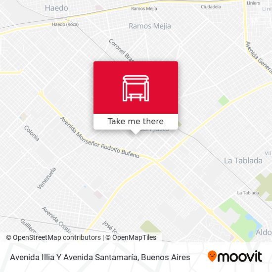 Avenida Illia Y Avenida Santamaría map