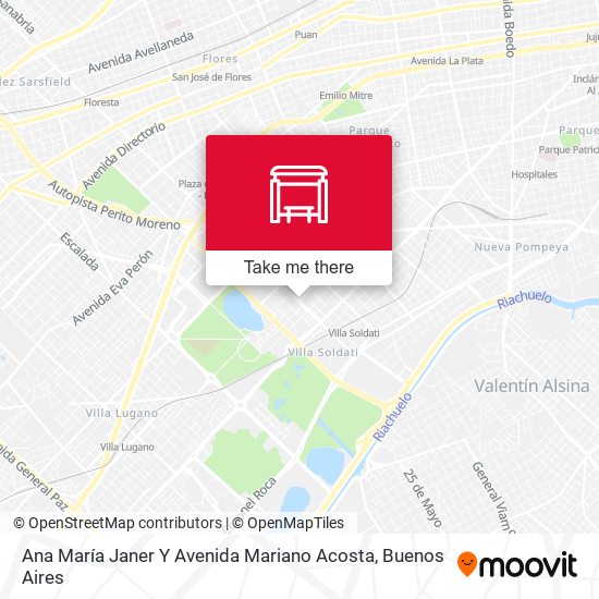 Ana María Janer Y Avenida Mariano Acosta map