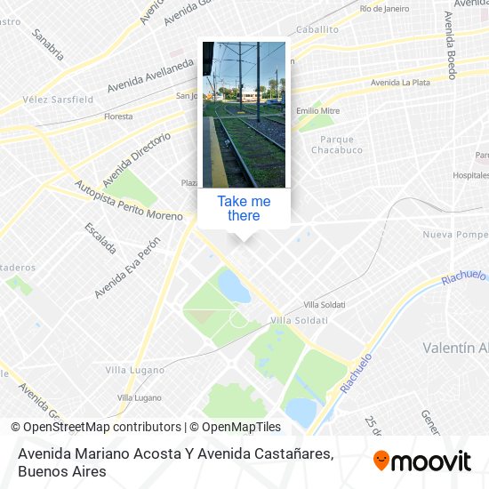 Avenida Mariano Acosta Y Avenida Castañares map