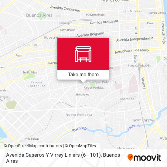 Avenida Caseros Y Virrey Liniers (6 - 101) map