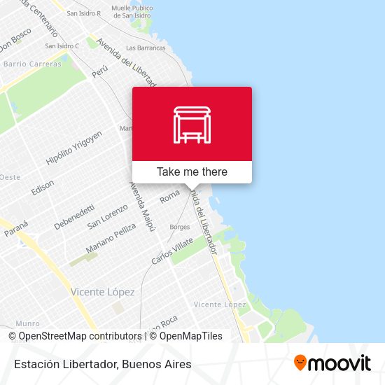 Estación Libertador map