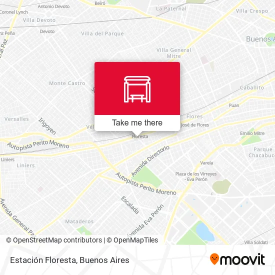 Mapa de Estación Floresta