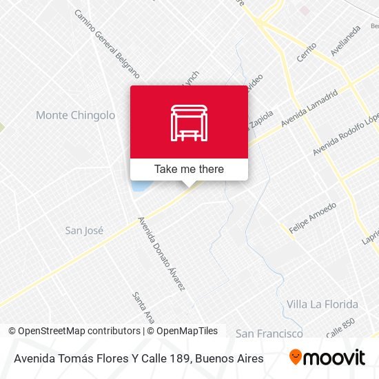 Avenida Tomás Flores Y Calle 189 map